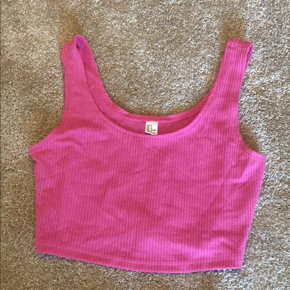Pink Ribbed Tank and Shorts Set - Picture 4 of 5